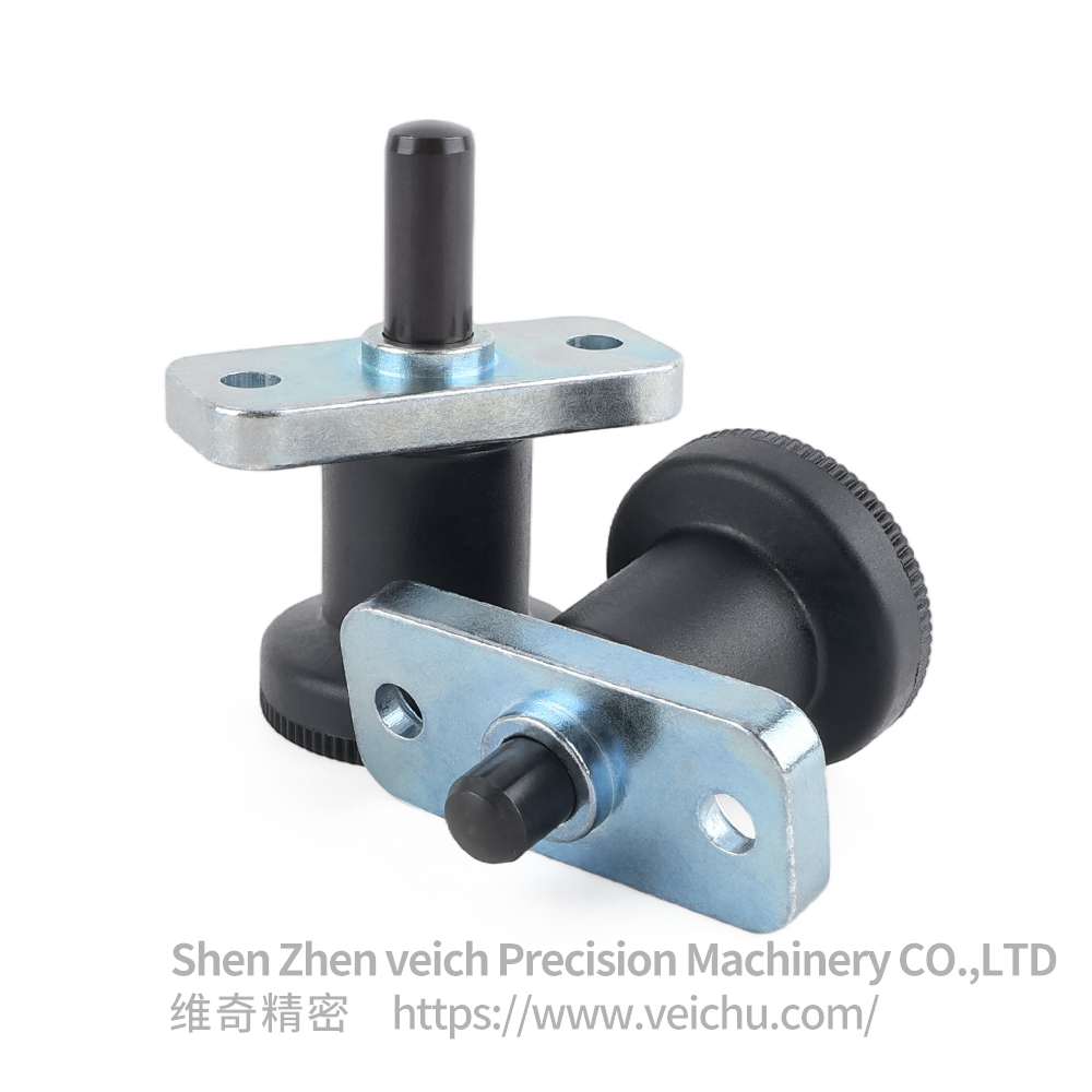 VCN232-B Return Type Carbon Steel Spring Loaded Plunger with Flange