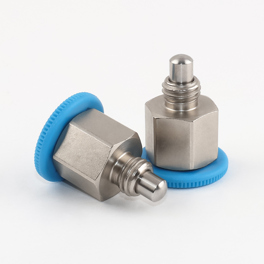 VCN213 Blue Conpacted Indexing Plunger - Nickel Plating