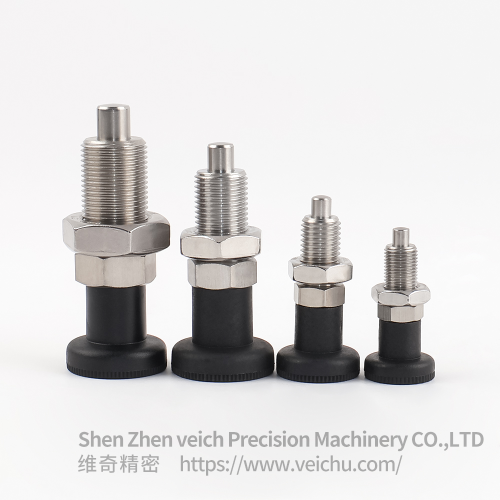 VCN220-BNK Nylon Knob Dowel Spring Loaded Plunger