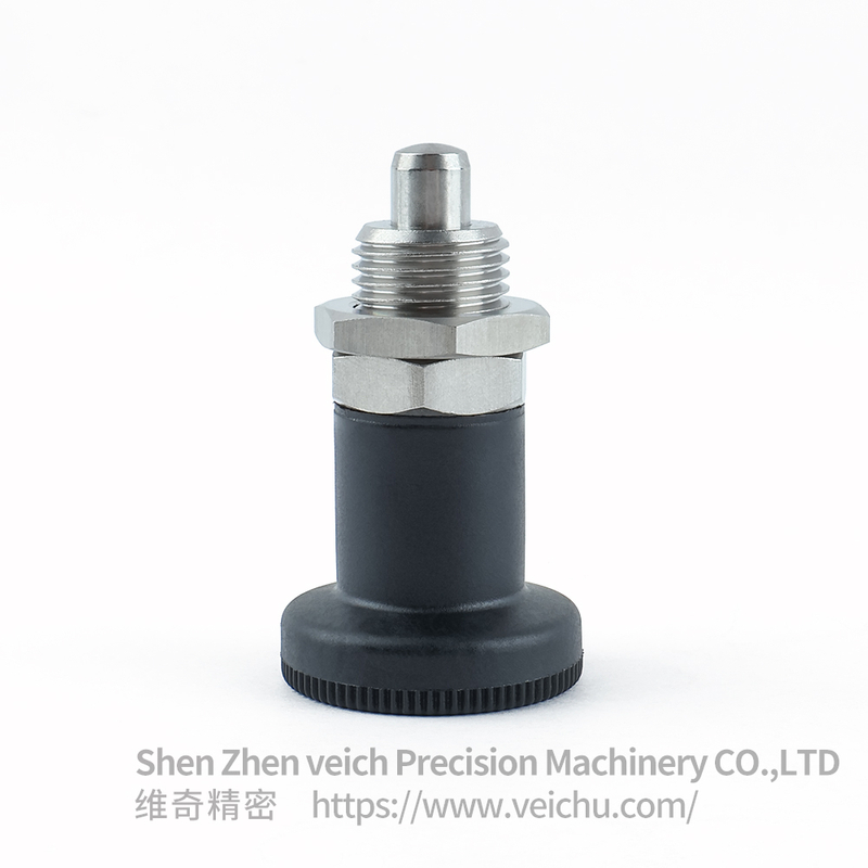 VCN216-BNK-Black Stainless Steel Spring Loaded Plunger