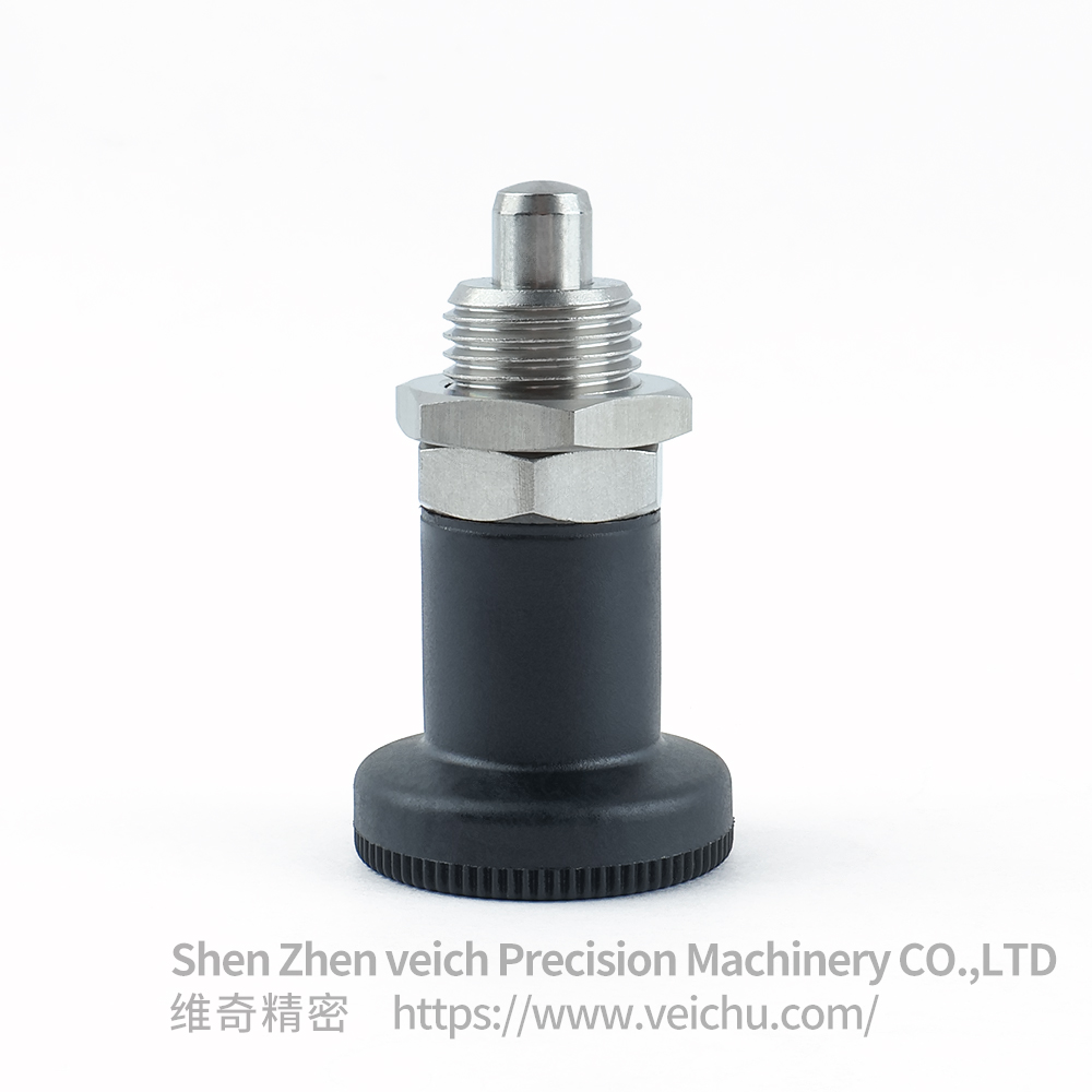 VCN216-BNK-Black Stainless Steel Spring Loaded Plunger