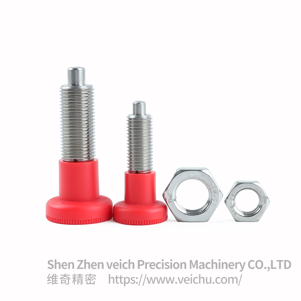 VCN219-BNK-Red Nylon Knob Precision Indexing Plunger
