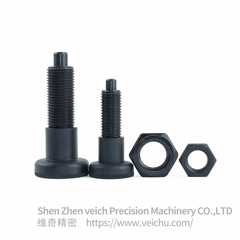 VCN219-BK-Black Plastic Knob Indexing Spring Plunger