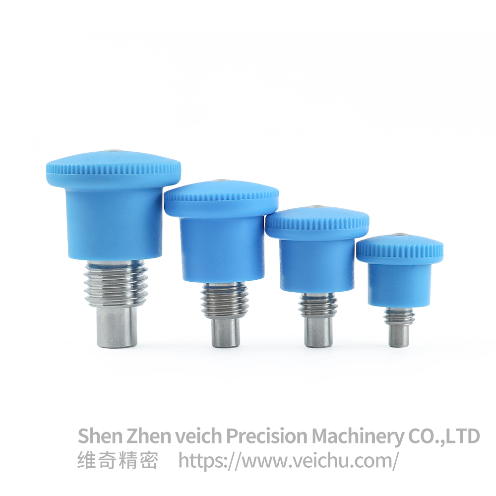 VCN218-BN /MBN Blue Handle Stainless Steel Mini Indexing Plunger