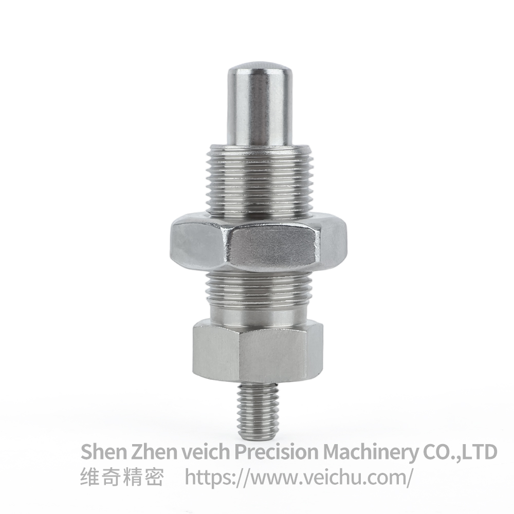 VCN223-GNK- Stainless Steel Dowel Spring Loaded Plunger No Knob