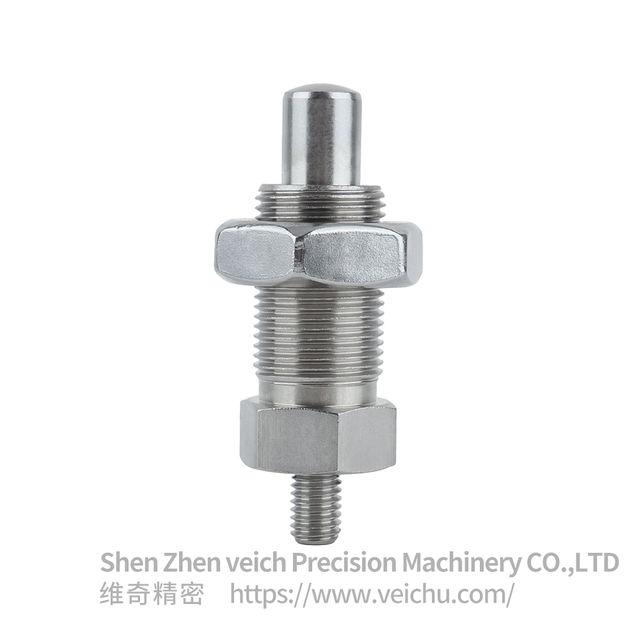 VCN225-GNK- Stainless Steel Dowel Spring Loaded Plunger without Knob