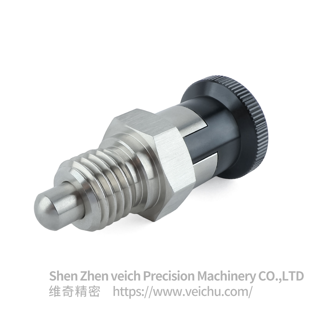 VCN215-CN-Stainless Steel Aluminum Knob Hand-Retractable Plungers