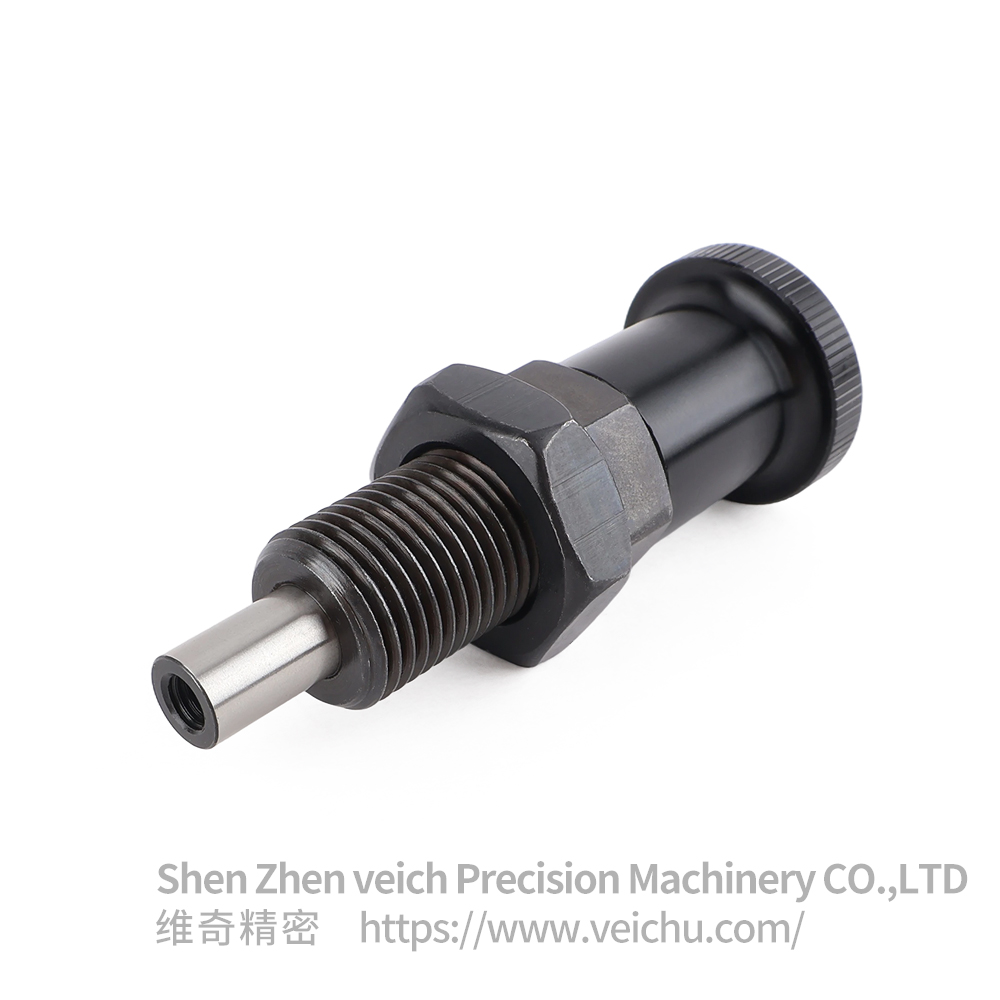 VCN211-BK Carbon Steel Return Type Aluminum Knob Precision Indexing Plunger
