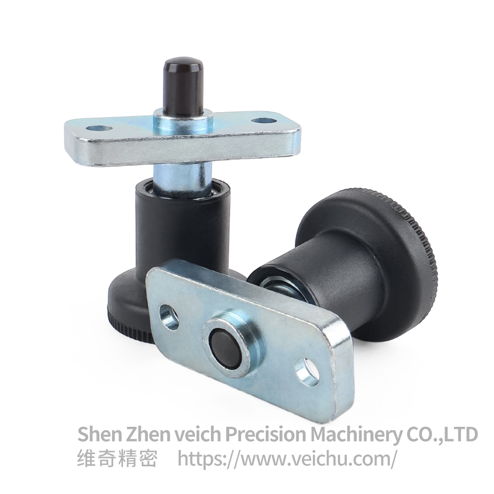 VCN232-C Rest position Carbon Steel Spring Loaded Plunger with Flange