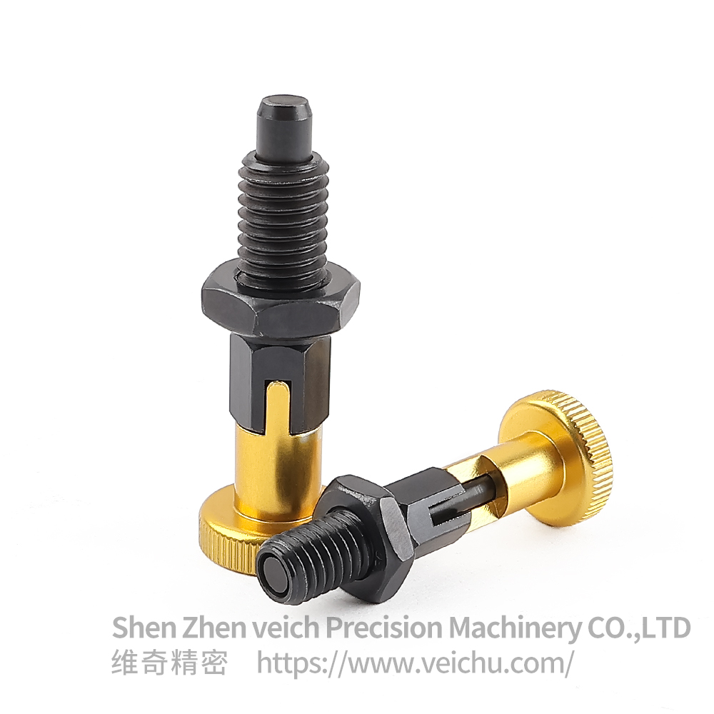 VCN217-CPK-Gold Rest Position Type Carbon Steel Indexing Plungers