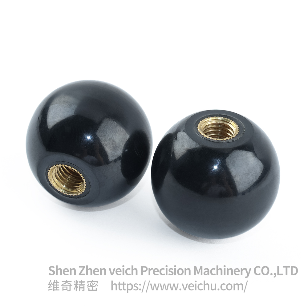 VCN910 Black Bakelite Ball Knob