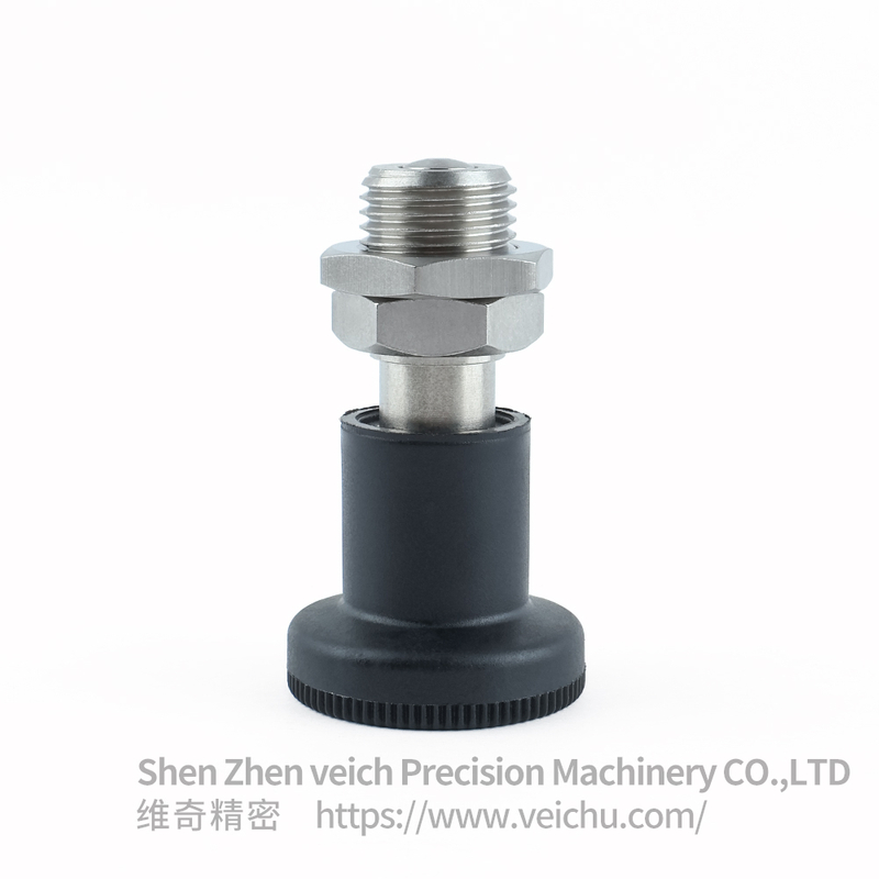 VCN216-CNK-Black Stainless Steel Dowel Spring Loaded Plunger