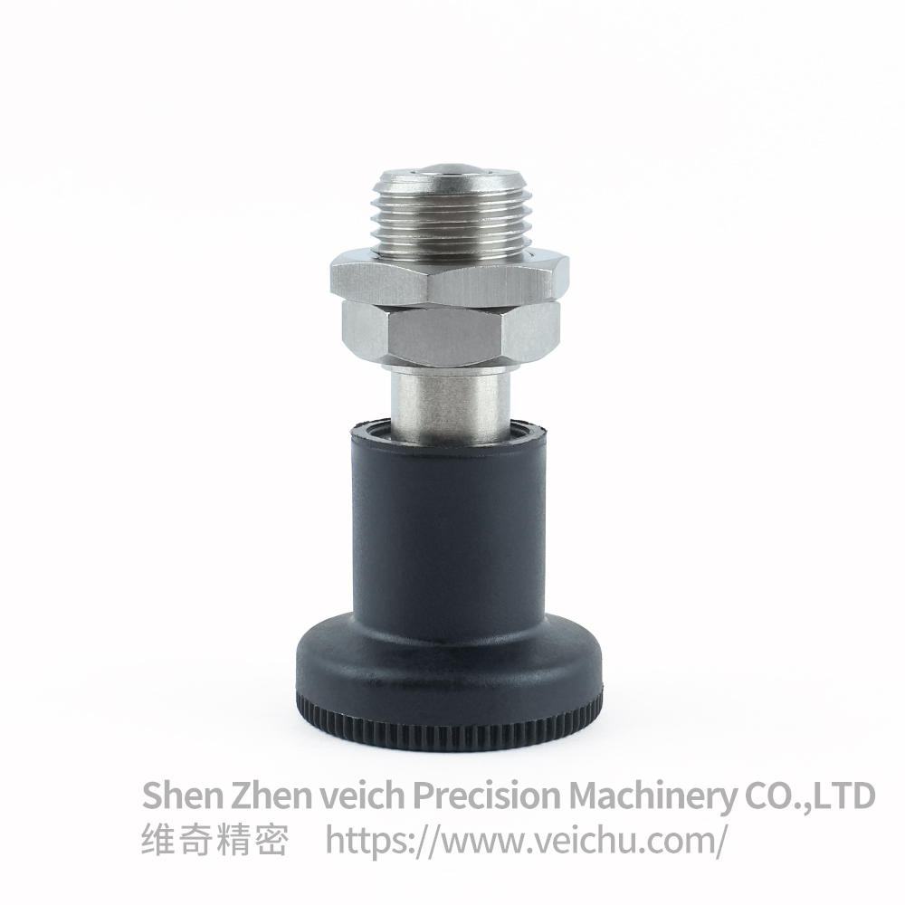 VCN216-CNK-Black Stainless Steel Dowel Spring Loaded Plunger