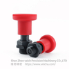 VCN216-CK-Red Carbon Steel Plastic Knob Sring plunger