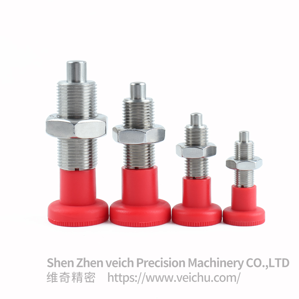 VCN219-BNK-Red Nylon Knob Precision Indexing Plunger