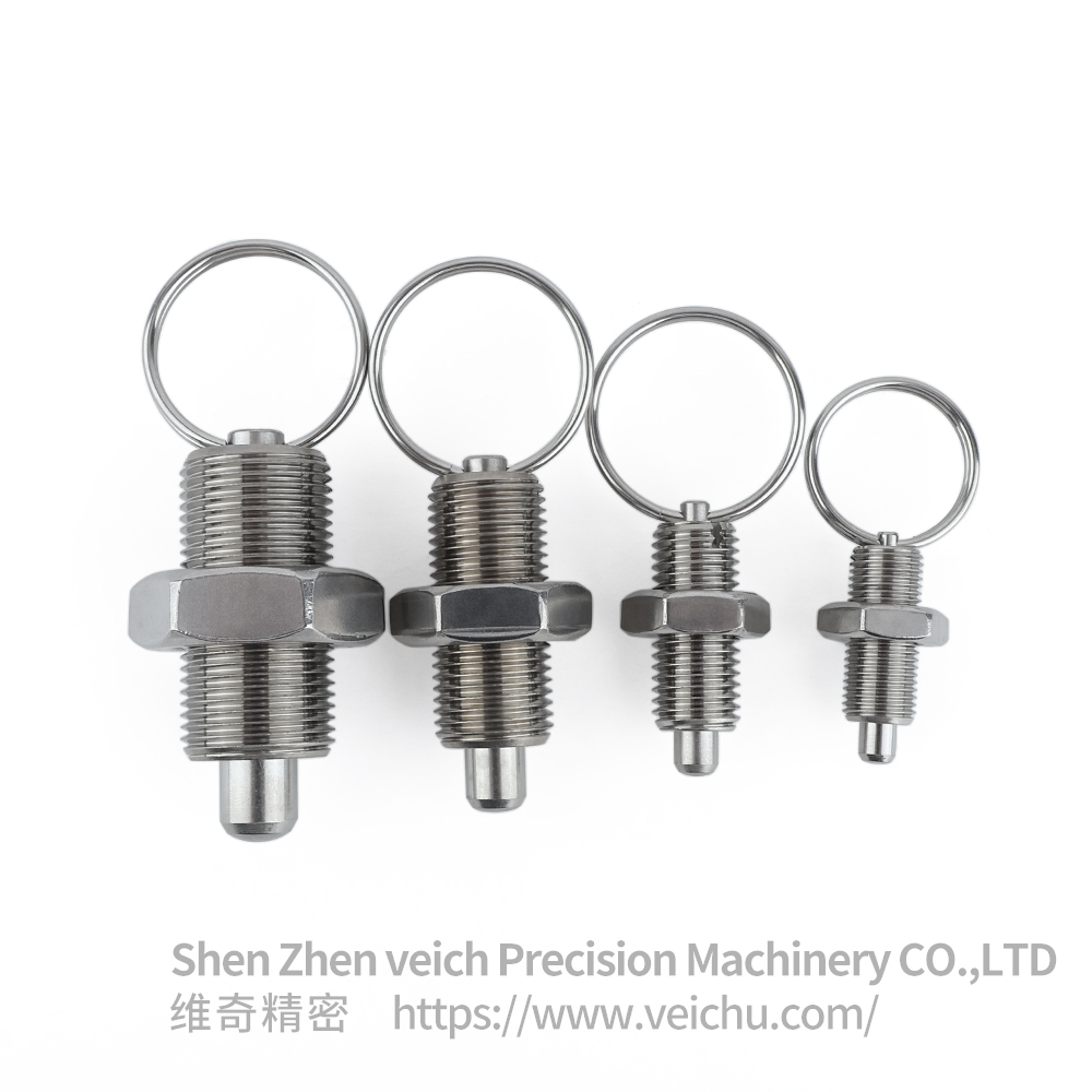 VCN236-LNK Stainless Steel Pull Ring Indexing Plunger