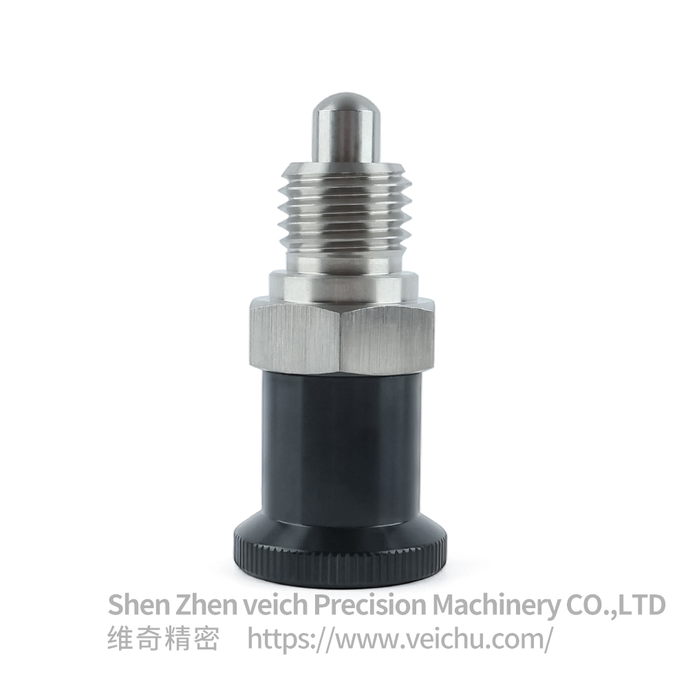 VCN215-BN-Stainless Steel Aluminum Knob Hand-Retractable Plungers