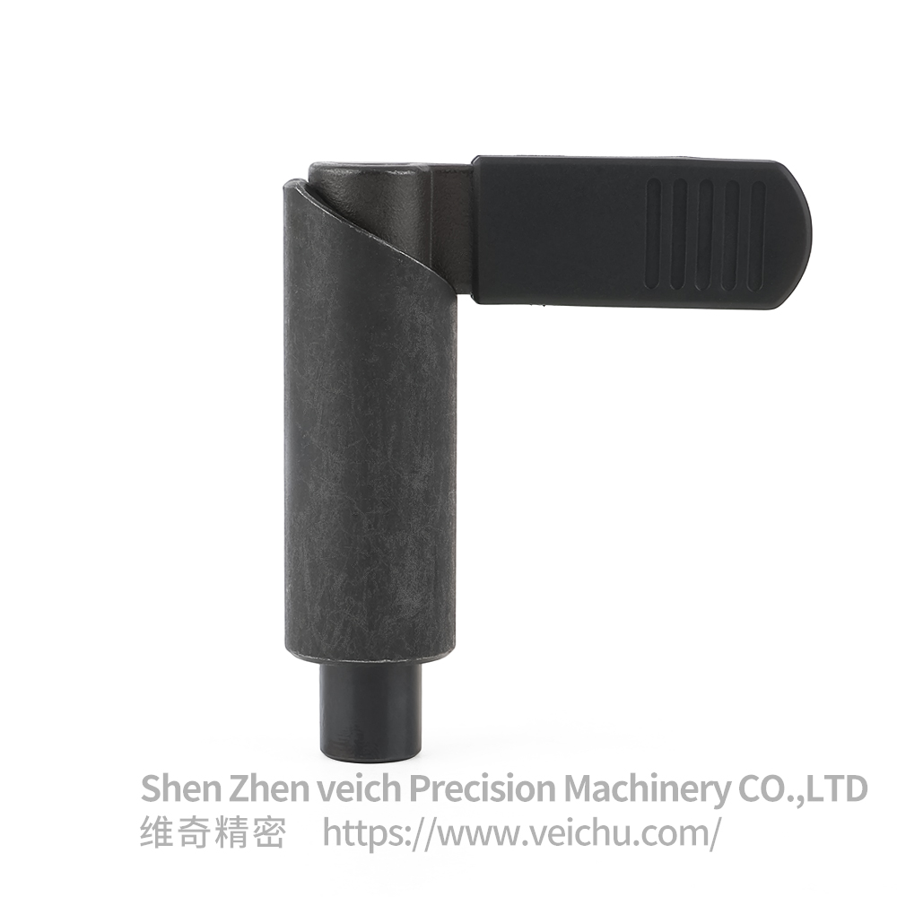 VCN228-B Carbon Steel L Type Handle Non-Threaded Indexing Plunger with Lever Cap