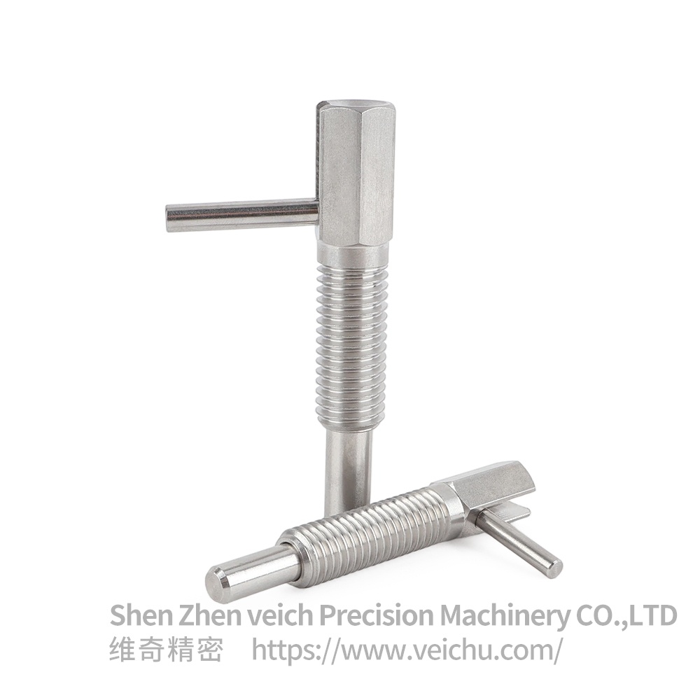 VCN233-CN Stainless Steel L-handle Type Spring Loaded Plunger