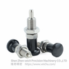 VCN210-BNK-Tapered Stainless Steel Aluminum Knob Hand-Retractable Plungers