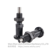 VCN210-BK-Flat Pin Carbon Steel Aluminum Knob Return Type Indexing Plunger