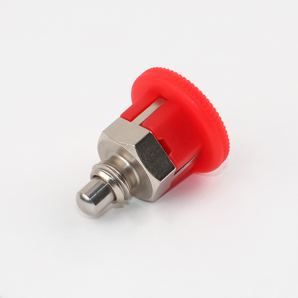 VCN213 Plastic Knob Indexing Plunger - Nickle Plating