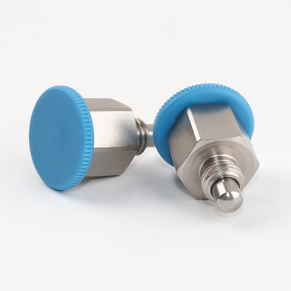 VCN213 Blue Conpacted Indexing Plunger - Nickel Plating