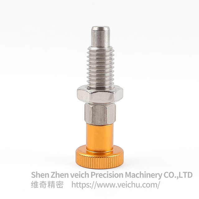 VCN217-BNK-Gold Stainless Steel Return Type Hand-Retractable Plungers