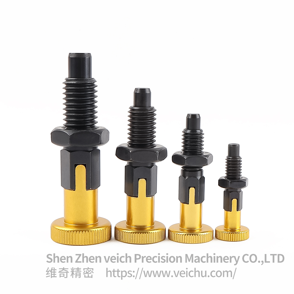 VCN217-CPK-Gold Rest Position Type Carbon Steel Indexing Plungers