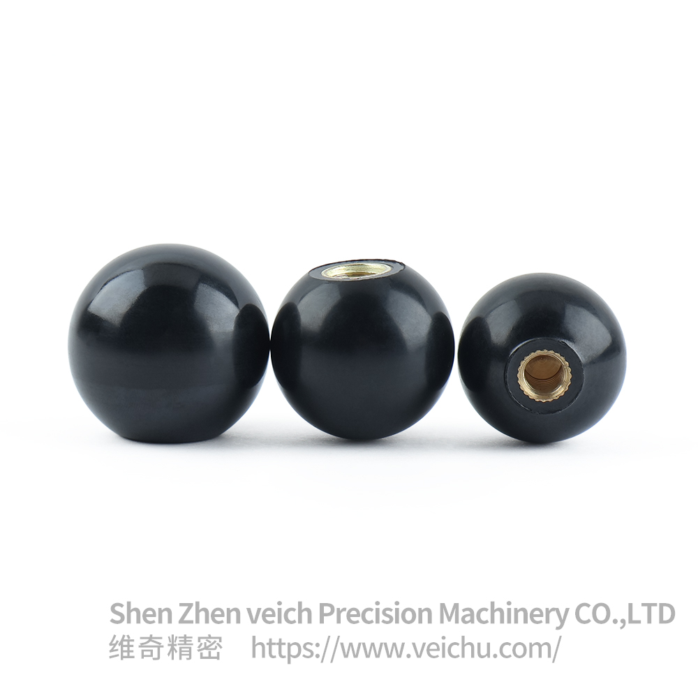 VCN910 Black Bakelite Ball Knob