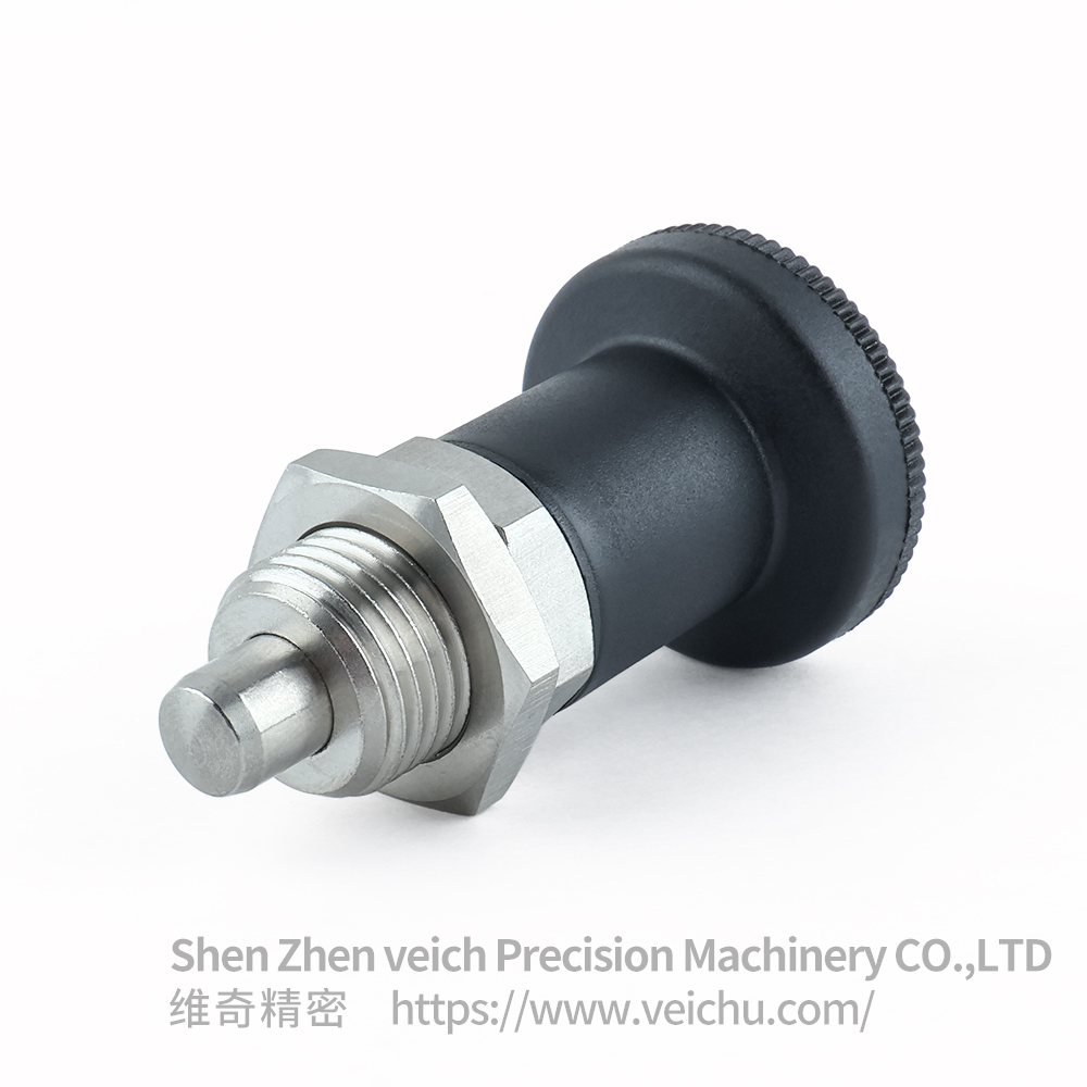 VCN216-BNK-Black Stainless Steel Spring Loaded Plunger