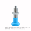 VCN219-BNK-Blue Nylon Knob Dowel Spring Loaded Plunger