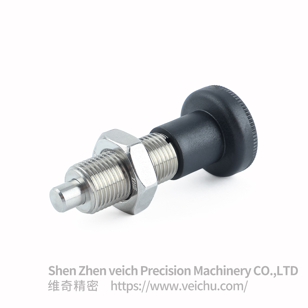 VCN219-BNK-Black Nylon Knob Precision Indexing Plunger