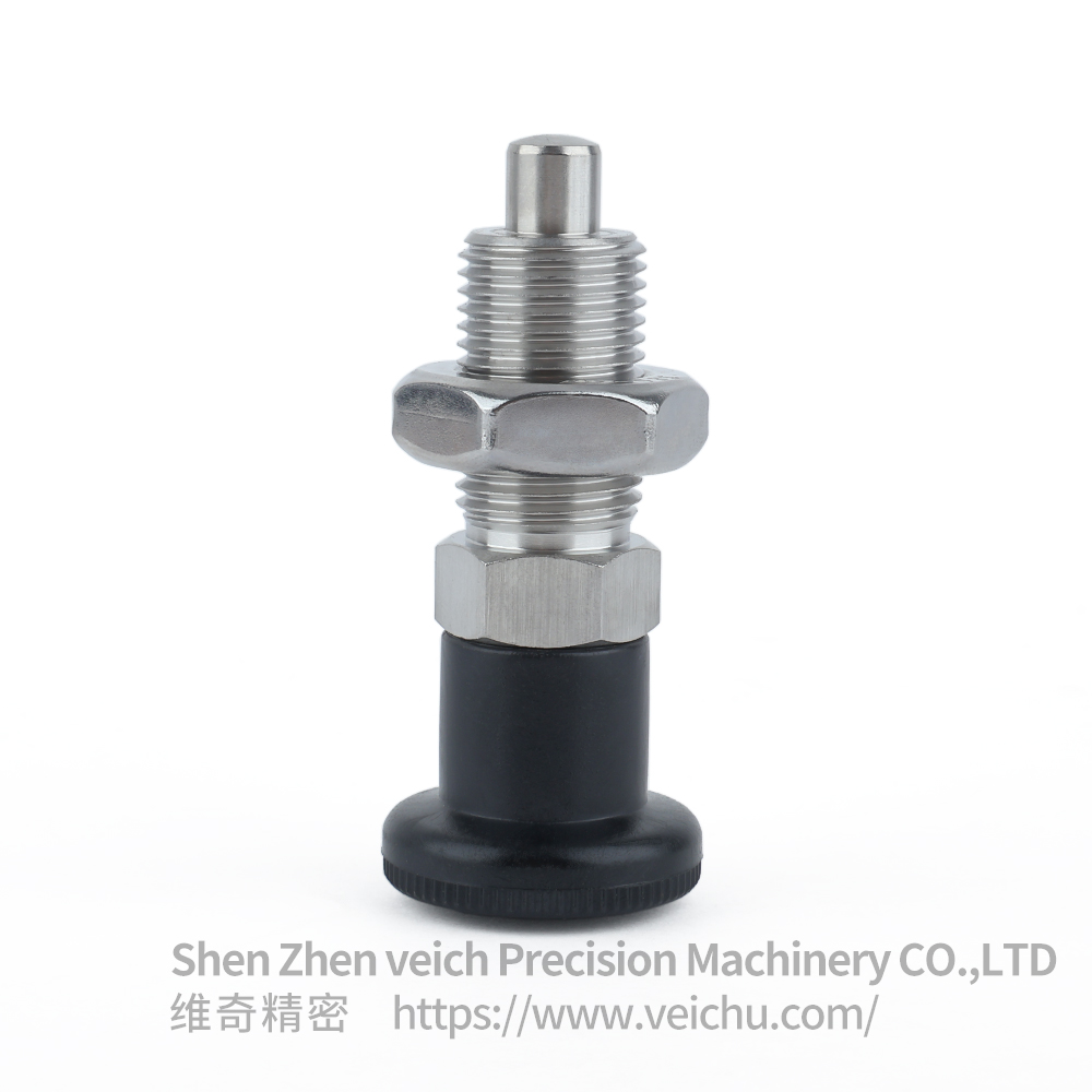 VCN221-BNK-Black Stainless Steel Nylon6 Knob Sring plunger