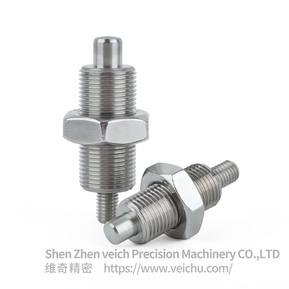 VCN222-GNK- Stainless Steel Precision Indexing Plunger without Knob