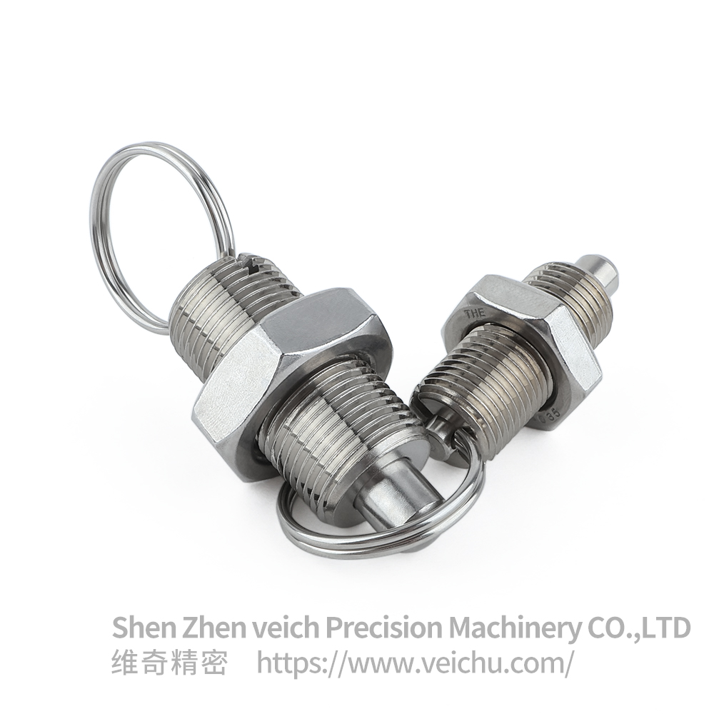 VCN236-LNK Stainless Steel Pull Ring Indexing Plunger