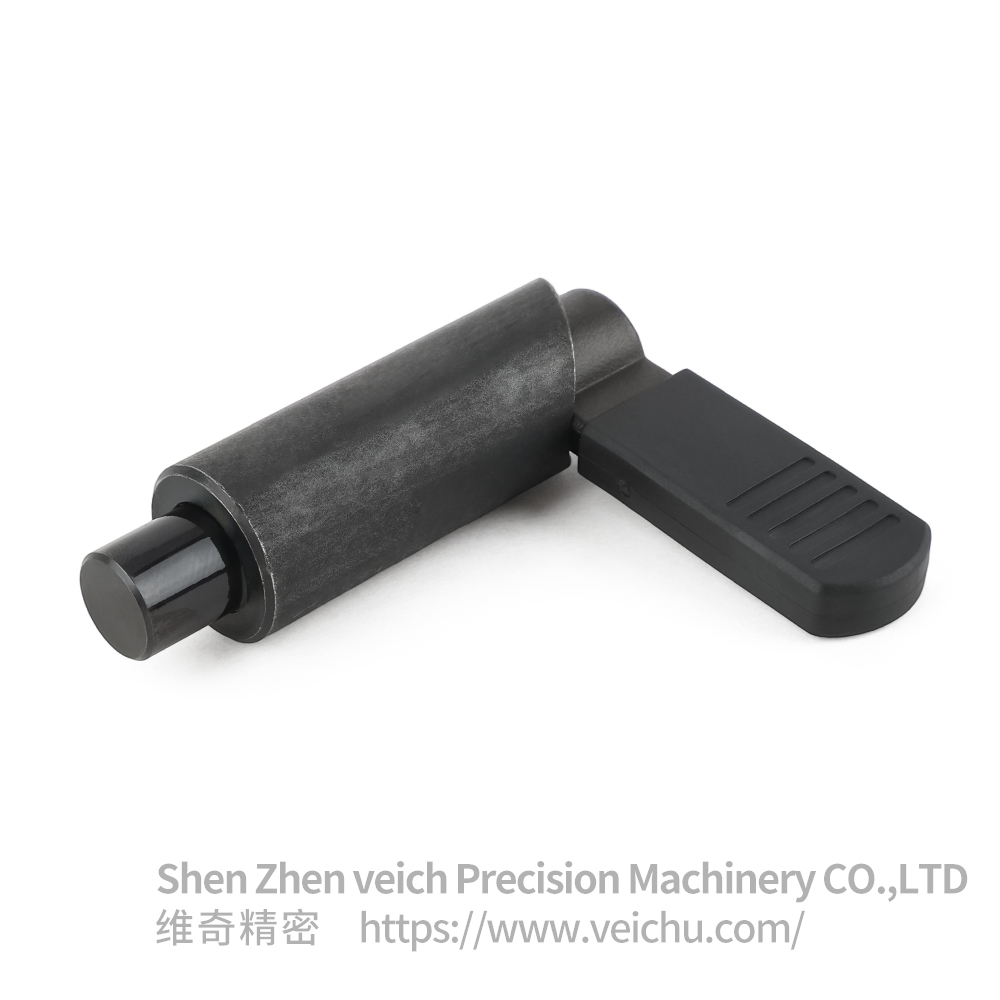 VCN228-B Carbon Steel L Type Handle Non-Threaded Indexing Plunger with Lever Cap