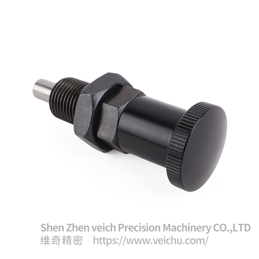 VCN211-BK Carbon Steel Return Type Aluminum Knob Precision Indexing Plunger