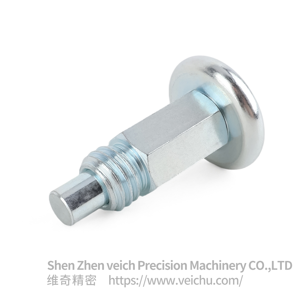 VCN231-B Return Type Carbon Steel Mushroom head Spring Loaded Plunger