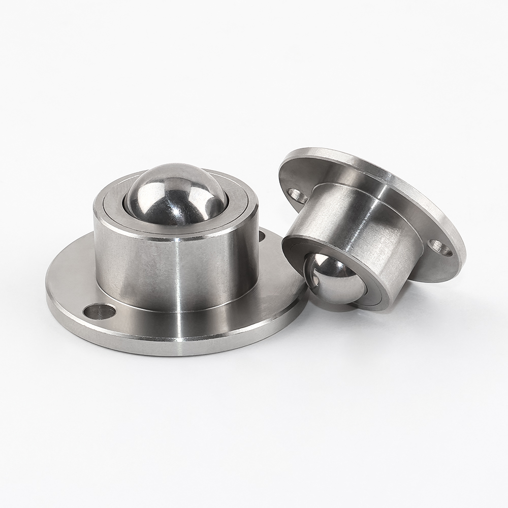 VCN318 Stainless Steel Ball Transfer Units - Flange Type