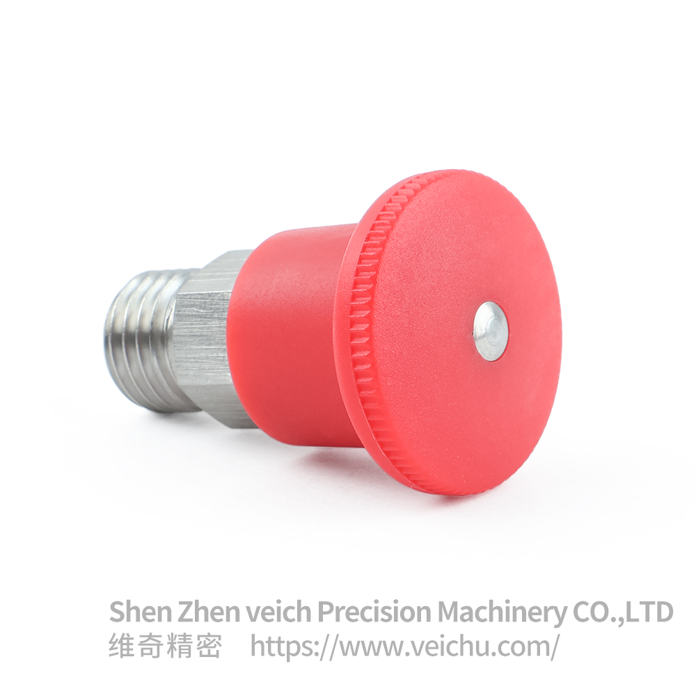VCN218-CN /MCN Red Handle Stainless Stee Self-locking Type Spring Plungers