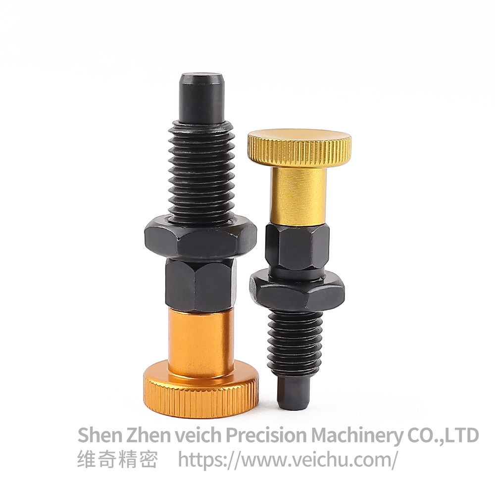 VCN217-BPK-Gold Carbon Steel Return Type Spring Plungers