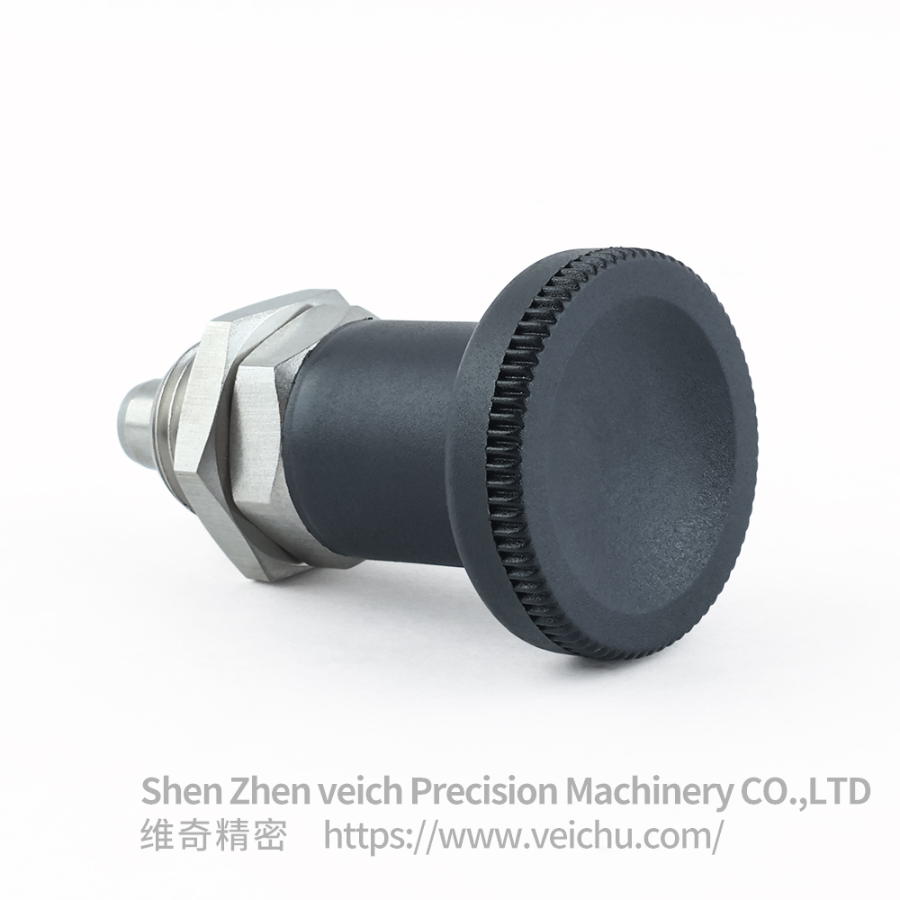 VCN216-BNK-Black Stainless Steel Spring Loaded Plunger