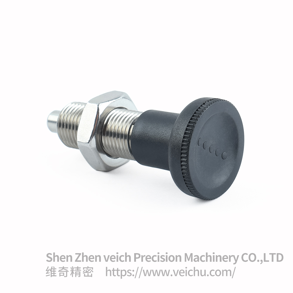 VCN219-BNK-Black Nylon Knob Precision Indexing Plunger