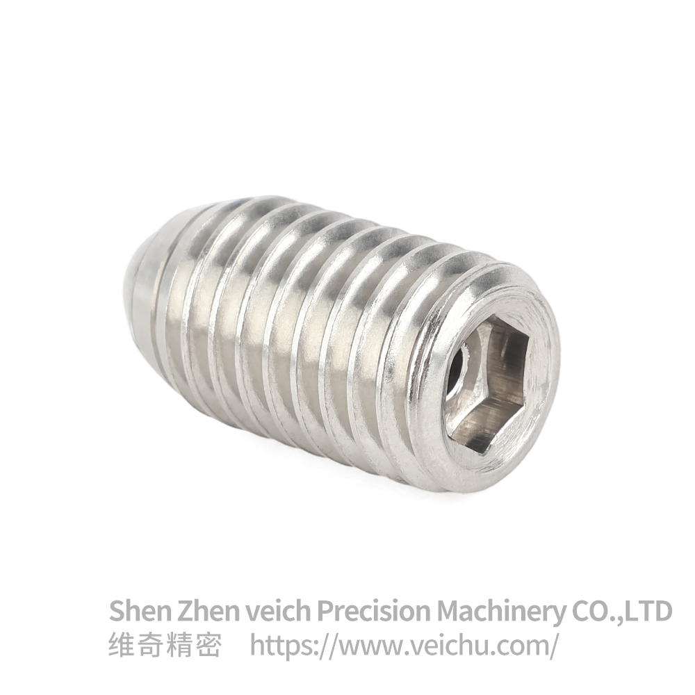 VCN327-BM Stainless Steel Threaded Type Roller Ball with Spring
