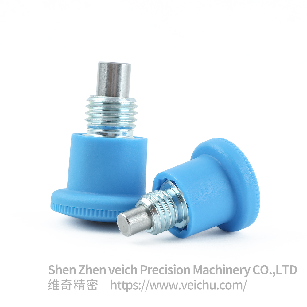 VCN218-B/MB Blue Handle Carbon Steel Return Type Indexing Plunger