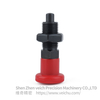 VCN221-BK-Red Carbon Steel Nylon6 Knob Spring Loaded Plunger