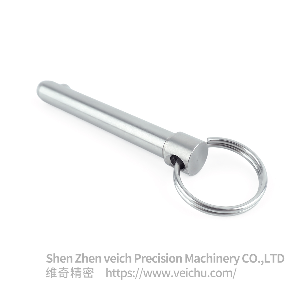  Stainless Steel Pull-ring Type Ball Lock Pin with Single Bead