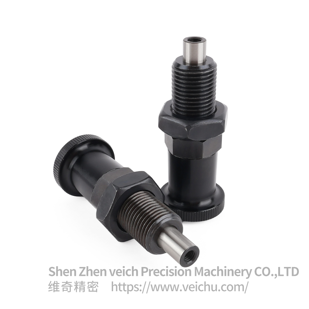 VCN211-BK Carbon Steel Return Type Aluminum Knob Precision Indexing Plunger