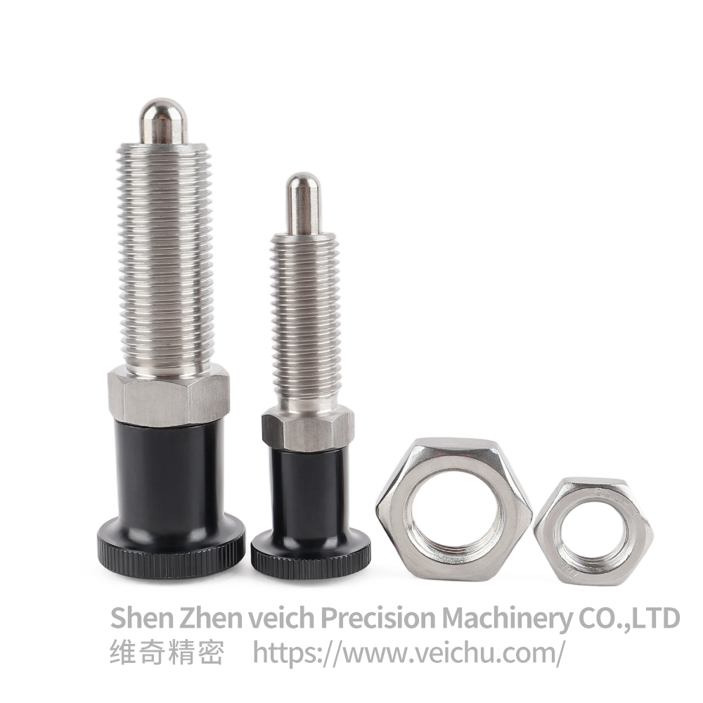 VCN212-BNK Stainless Steel Aluminum Knob Hand-Retractable Plungers